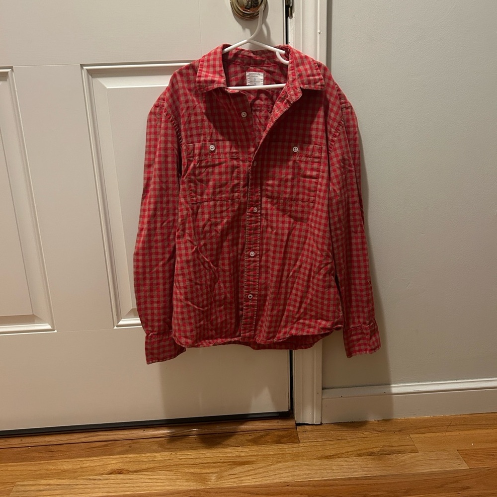 Crewcuts Red Plaid Flannel Shirt Boys 12